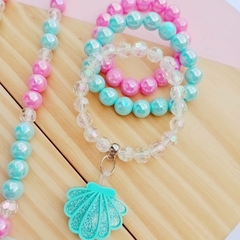 Conjunto de Colar e Pulseira Sereia #1 na internet