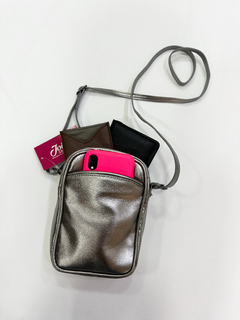 Bolsa feminina porta celular em couro Onix na internet