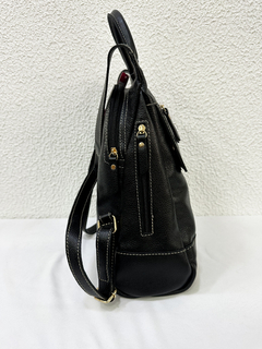 Mochila Preta couro Anti Furto - comprar online