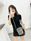 Bolsa feminina porta celular em couro Onix