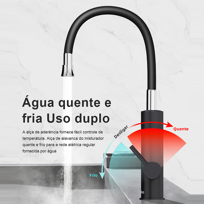 Torneira Água Quente Elétrica Digital p/ Cozinha/Banheiro em Promoção na  Americanas