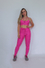 Conjunto Legging e Top - Rosa Pink com Poá