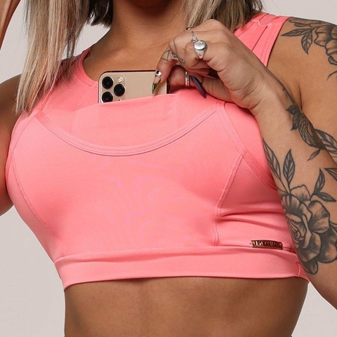 Top Faixa Emana Curvas Pink - Moving