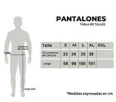 Imagen de Tabla de talles.