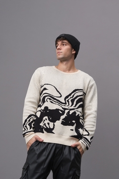 Sweater Skull beige - comprar online