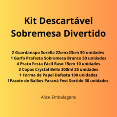 Kit Descartável Colorido Festa Aniversário Evento Até 40 Pessoas - loja online