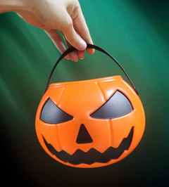 Balde Abóbora 18x12 Decoração Halloween - comprar online