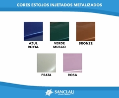 REF 7130 - ESTOJO PLÁSTICO METALZIADO COM FORRO VACUMM FORMING (mín. 300 peças) - comprar online