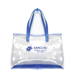 REF 10051 – Bolsa Transparente Personalizada - Sanclau Estojos e Brindes