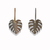 Aretes monstera acero