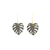 Aretes monstera acero - comprar online