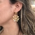 Aretes "pistilos" dorados - comprar online