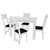 Conjunto Mesa Caribe 1,10m com 4 Cadeiras Indekes - loja online