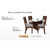 Mesa Com 4 Cadeiras New Charm Indekes - loja online