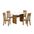 Mesa Florença 120cm Com 4 Cadeiras Leifer - comprar online