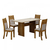 Mesa Florença 120cm Com 4 Cadeiras Leifer - comprar online