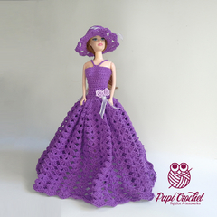 Vestido y Capelina para Barbie