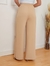 CALÇA PANTALONA EM DUNA (NUDE)