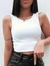 CROPPED EM POLIAMIDA BRUNA - loja online