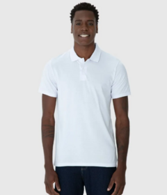 Camisa Polo Branca Algodão Malwee