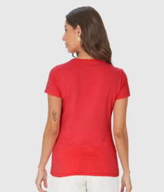 Camiseta Básica Vermelha Decote Redondo Malwee - comprar online