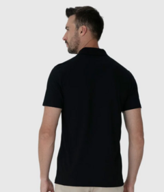 Camisa Polo Preta Algodão Malwee - comprar online