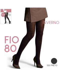 Meia Calça Inverno Selene Fio 80 Feminina