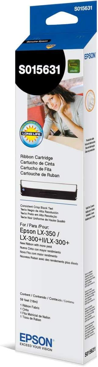 EPSON RIBBON cartouche for LX-350/LX-300/+/+II ruban noir 4 M