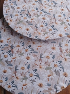 Kit de 2 Capas Face Única Floral Bege na internet