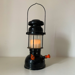 Vintage Oil Black Candle Lantern