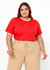 T-SHIRT plus size gratidão alto relevo