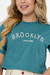 Cropped Brooklyn New York strass - comprar online