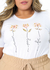 T-SHIRT plus size flores amor paz fé - comprar online