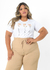 T-SHIRT plus size flores amor paz fé na internet