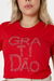 T-SHIRT gratidão strass - comprar online