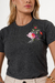 T-SHIRT bordado no bolso rosa - comprar online