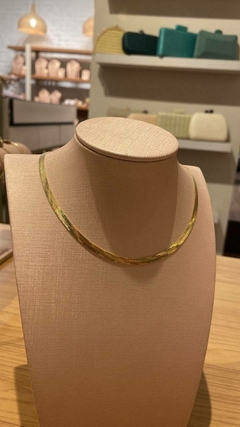 Choker Fita, Banho de Ouro Amarelo. 2172 - comprar online