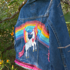 Campera de Jean Arcoiris - comprar online