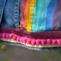 Campera de Jean Arcoiris - tienda online