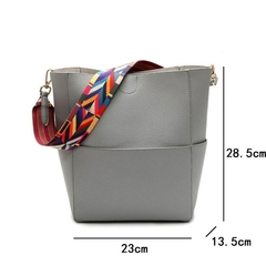 bolsa crossbody grande capacidade alça colorida - tripy shop