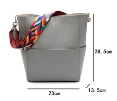 bolsa crossbody grande capacidade alça colorida na internet