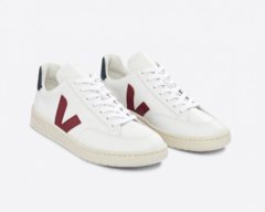 V-12 LEATHER WHITE MARSALA NAUTICO VEJA - comprar online