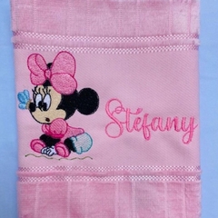 Toalha Lavabo Bordada Personalizada Infantil 30 x 45 cm – Disney: Minnie Baby - comprar online