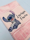 Toalha Lavabo Bordada Personalizada Infantil 30 x 45 cm Stitch