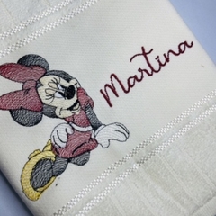 Toalha Lavabo Bordada Personalizada Infantil 30 x 45 cm – Disney: Minnie - comprar online