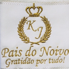 Kit Toalha Bordada Personalizada Brasão Casamento - Que Ponto