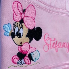 Toalha Lavabo Bordada Personalizada Infantil 30 x 45 cm – Disney: Minnie Baby