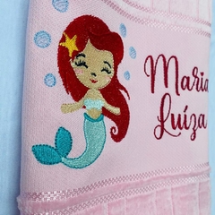 Kit Toalha Lavabo Bordada Personalizada Infantil – Princesas - comprar online