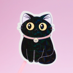 Sticker gatito negro