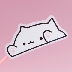 Sticker gatito blanco